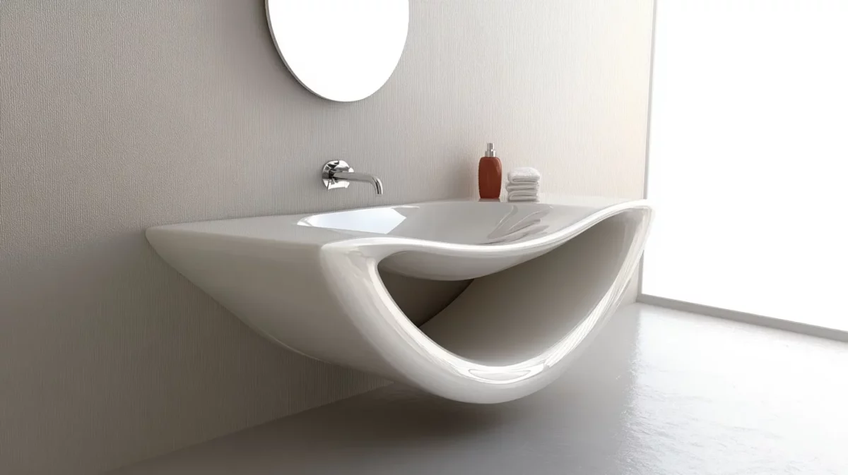 foldable sink design idea for small bathroom