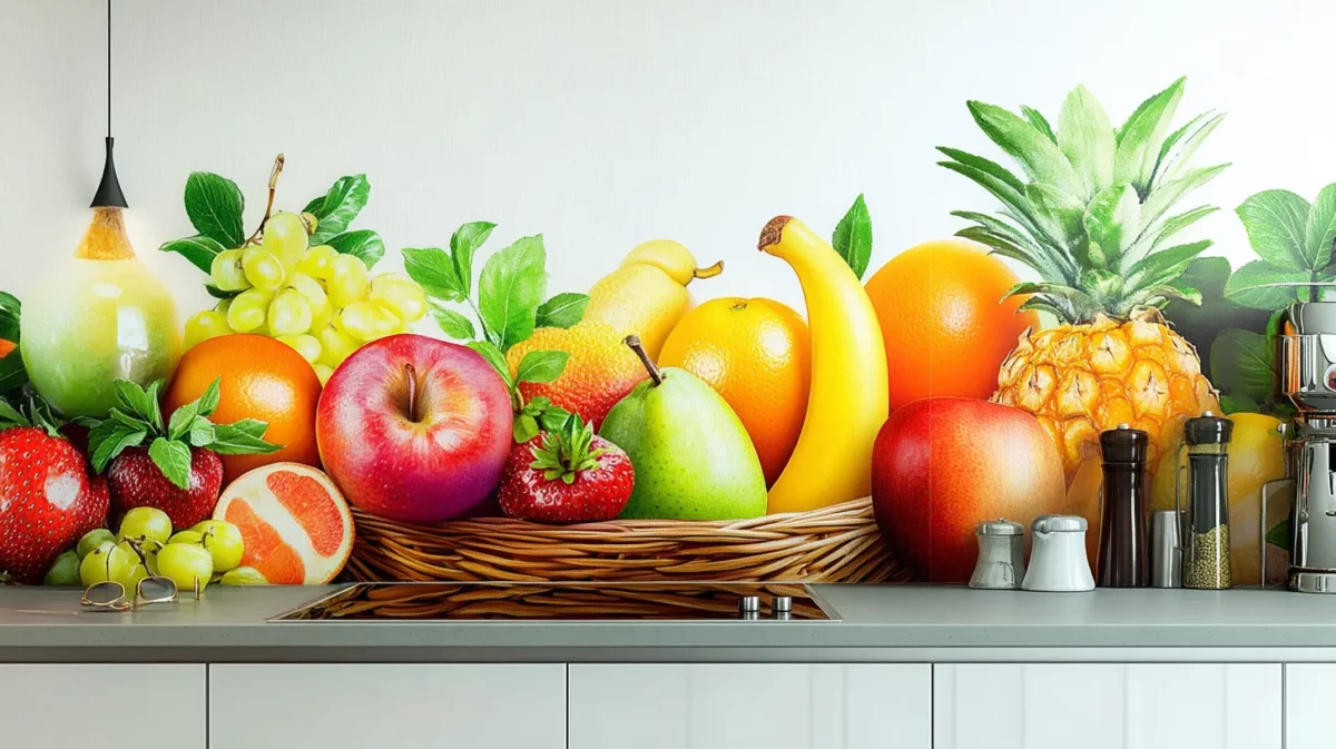 fruit basket 3d wall painting