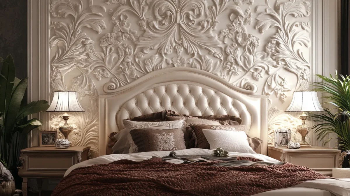 luxurious pvc wall panel designs for the master bedroom