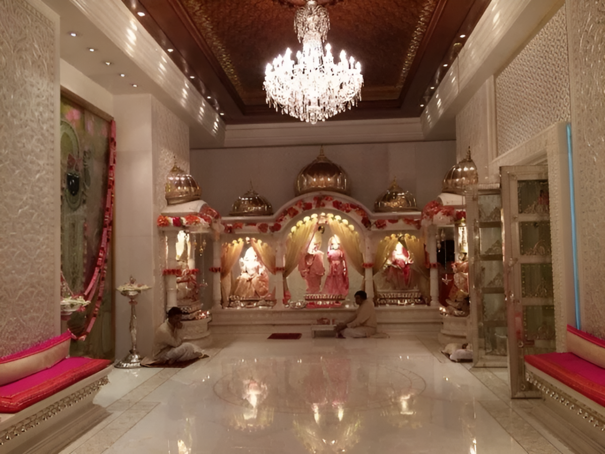 mandir room of mukesh ambani house mumbai