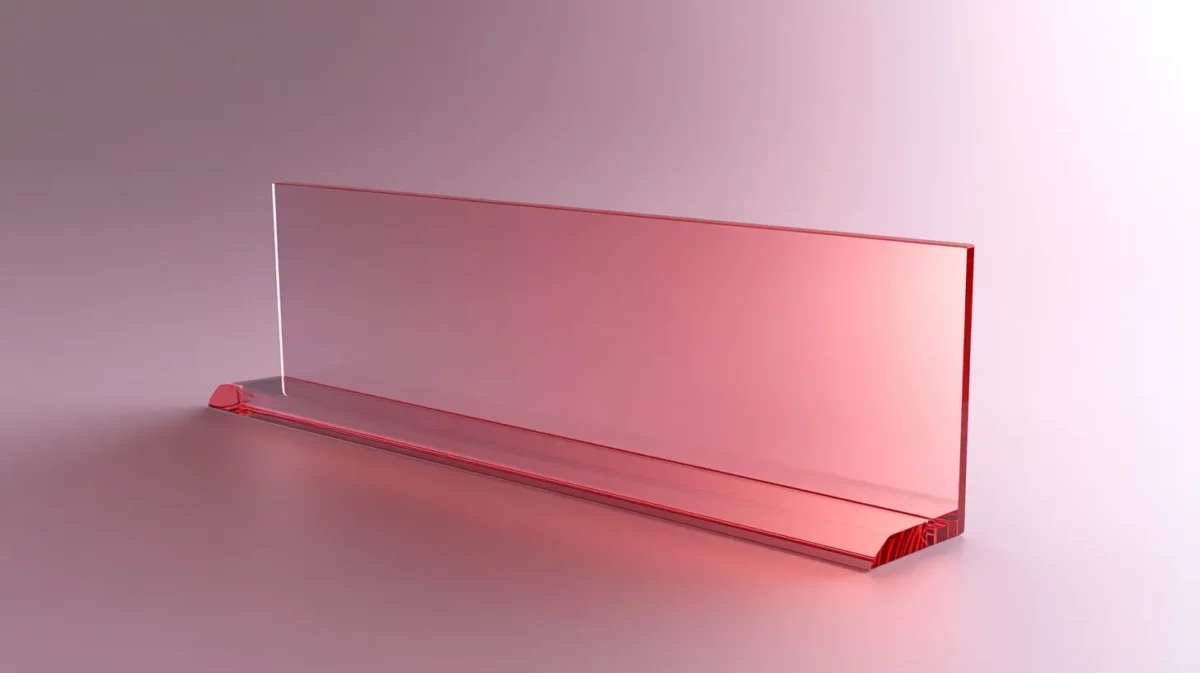 minimalist acrylic name plate design