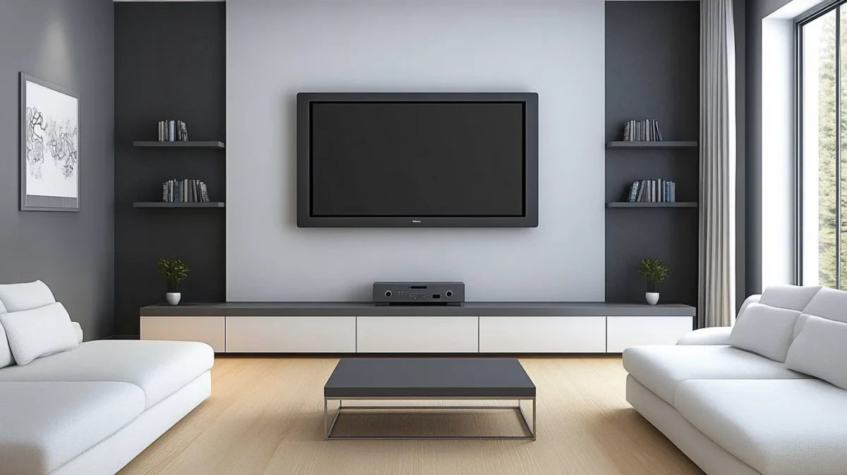 minimalist tv wall design for living room