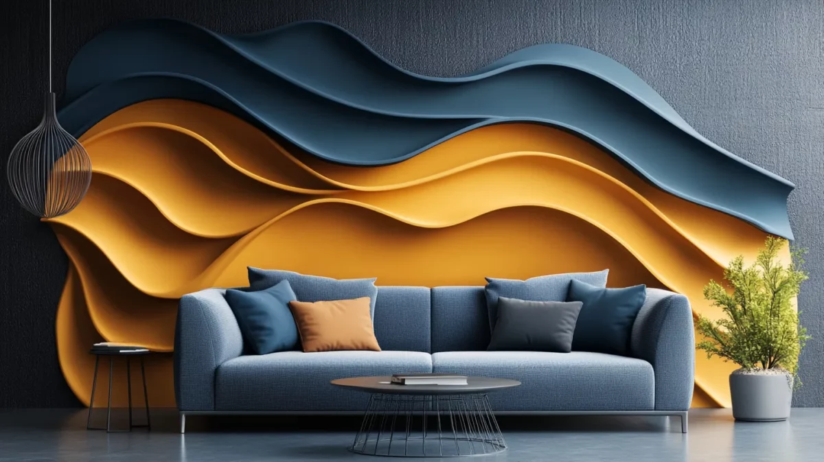 modern abstract 3d wall painting