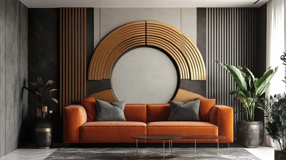 modern art deco 3d wall painting