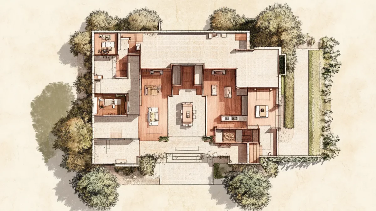 modern west facing 2 bhk house vastu plan