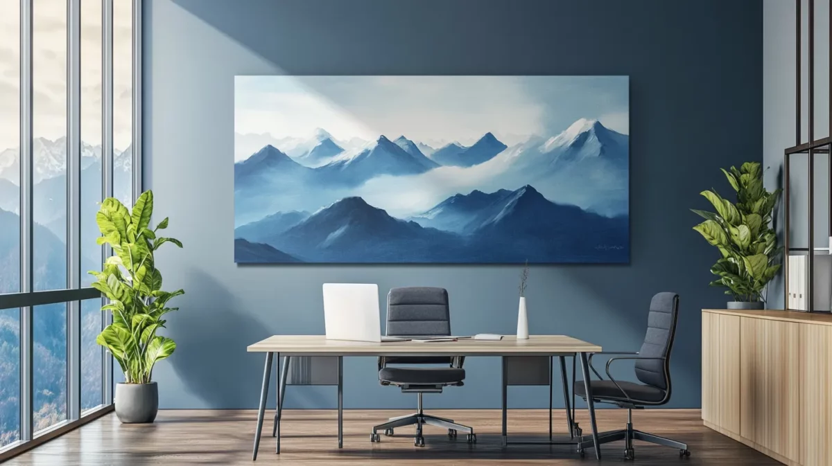 mountain painting in office vastu​