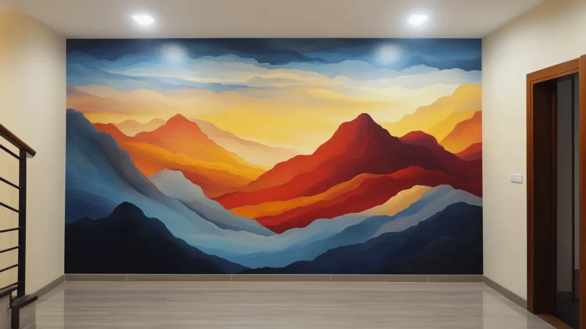 mountains as south west wall painting vastu