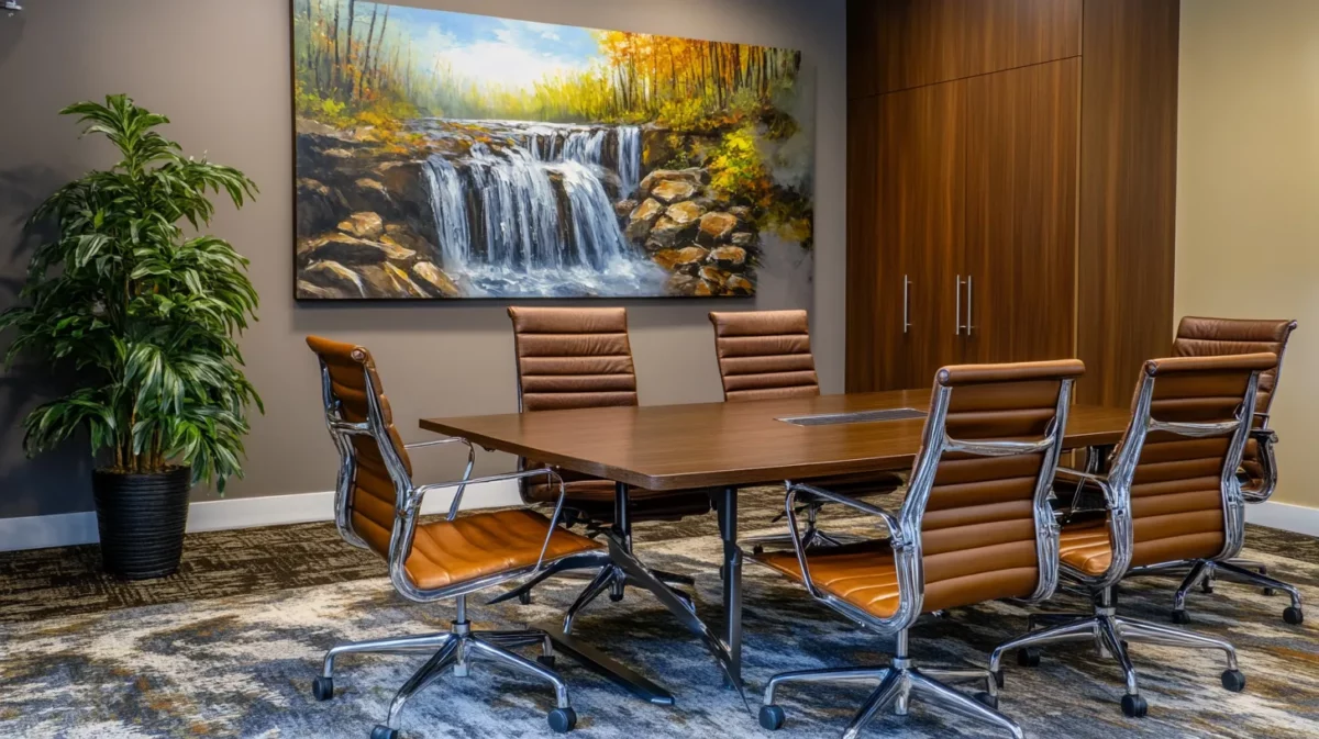 office wall waterfall painting as per vastu