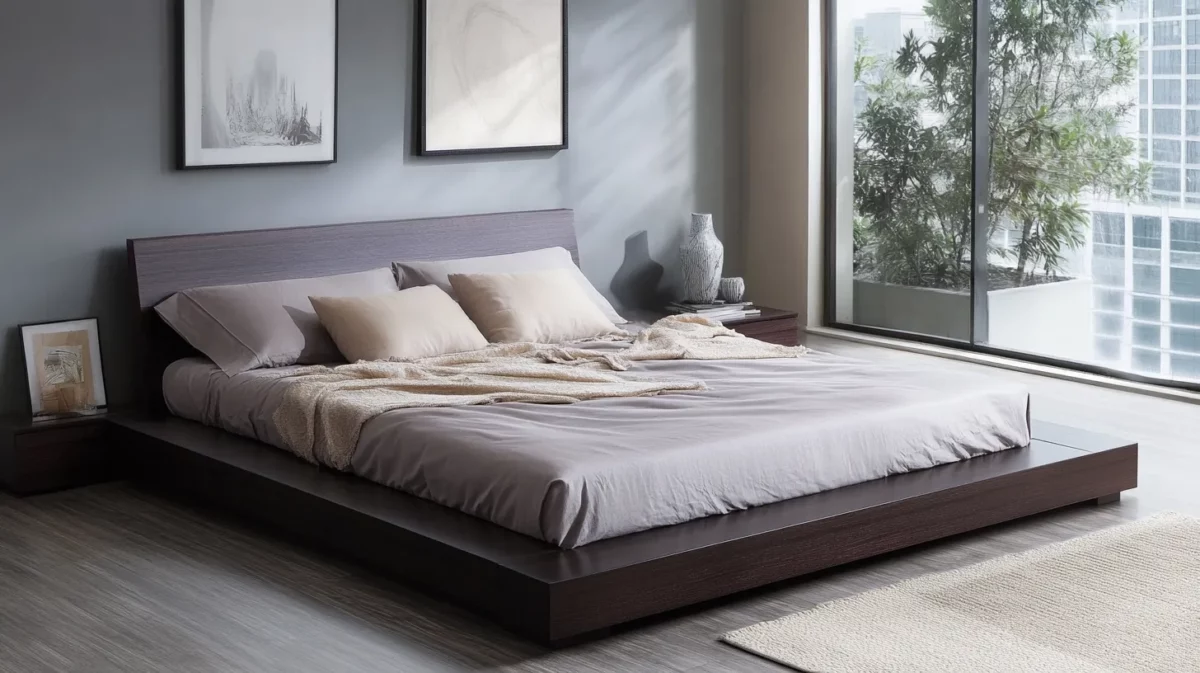 opt for a minimalist platform for small bedroom rennovation