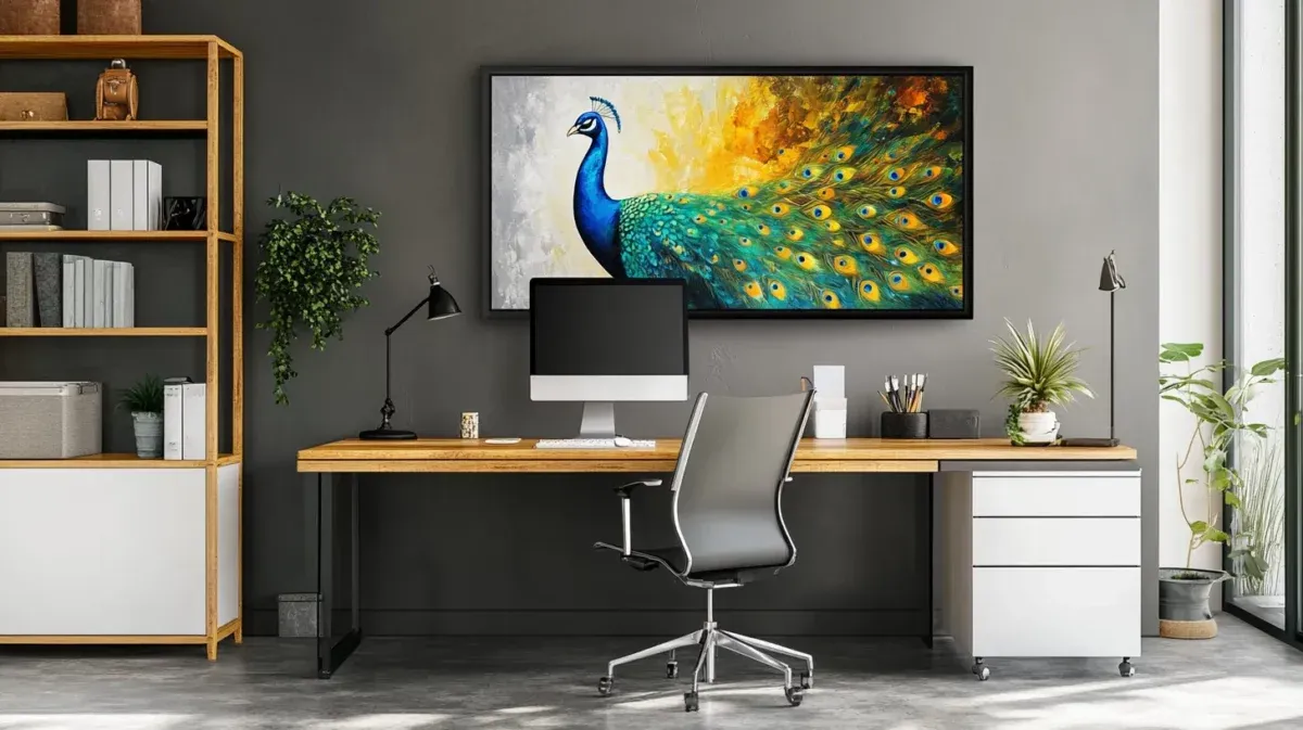 peacock painting for dining room as per vastu