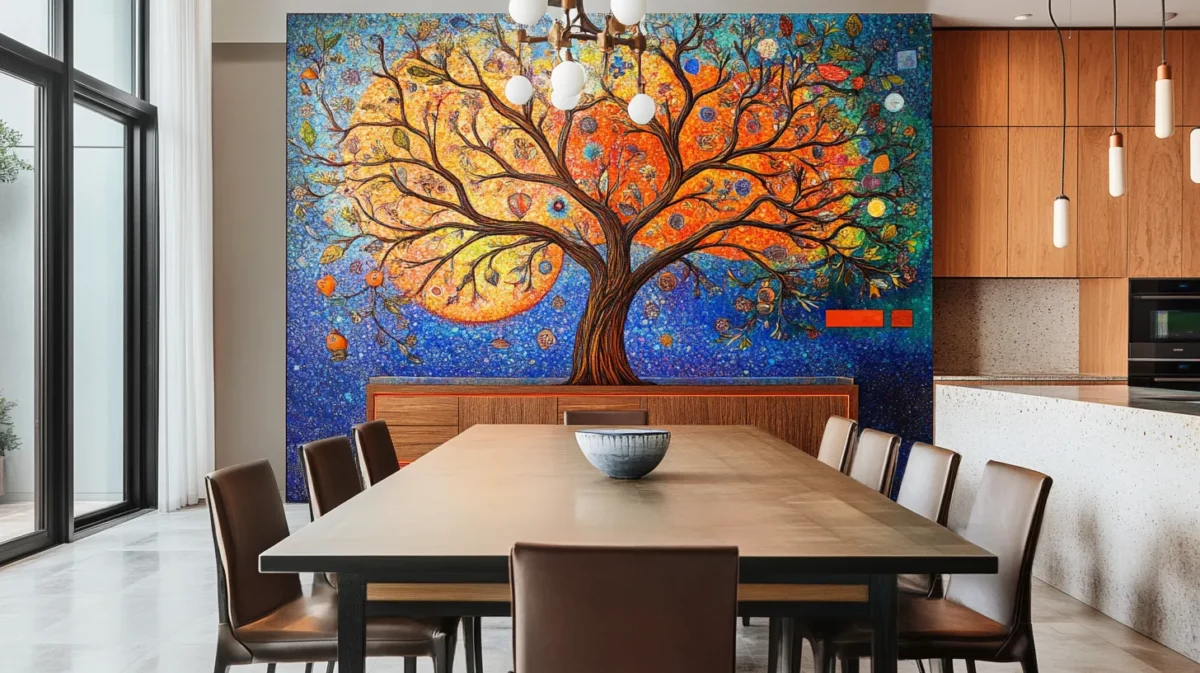 tree of life painting for dining room as per vastu