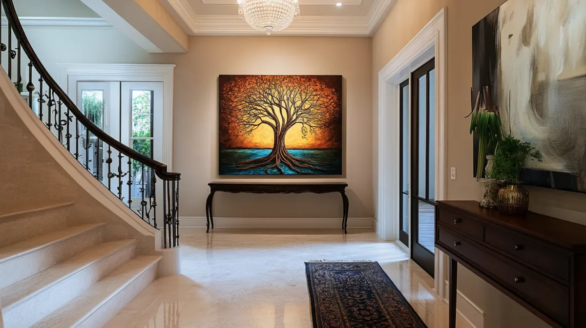 tree of life painting for hall as per vastu