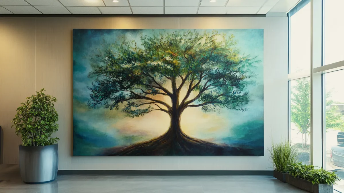 tree of life painting for office room as per vastu