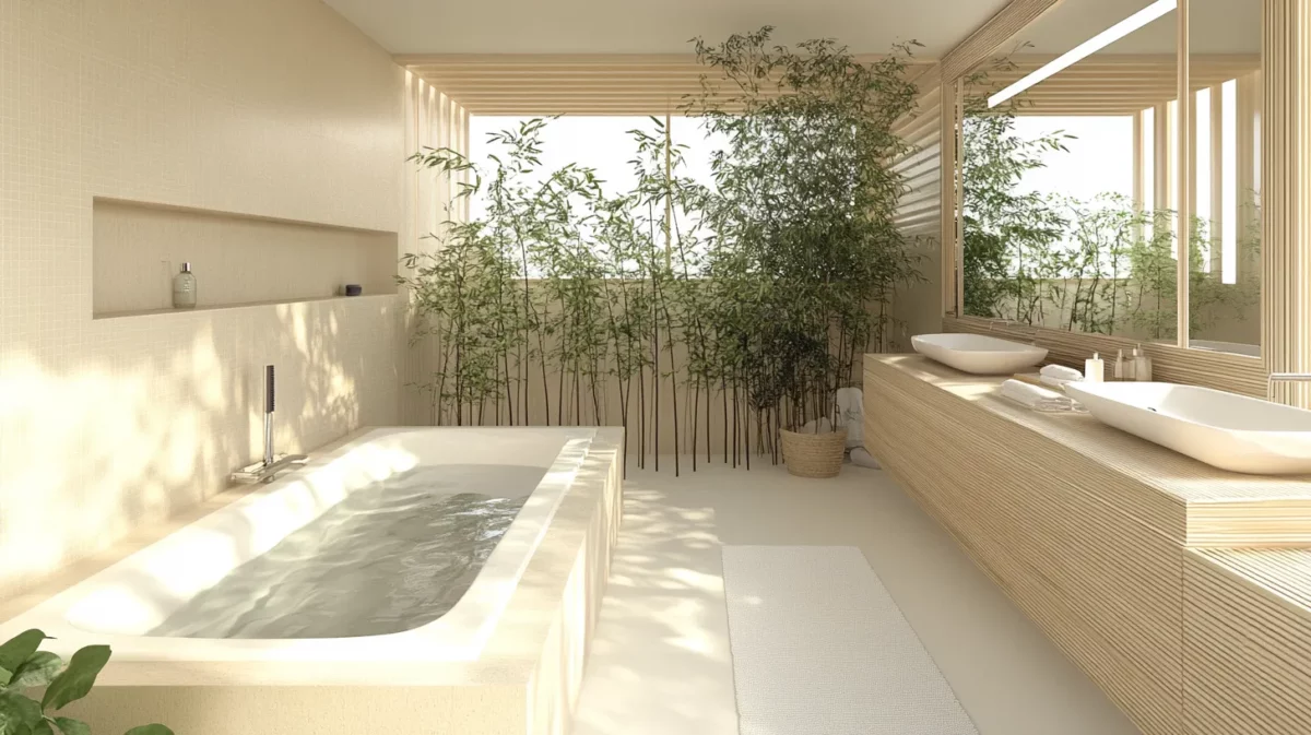 zen inspired bathroom remodel idea for old house