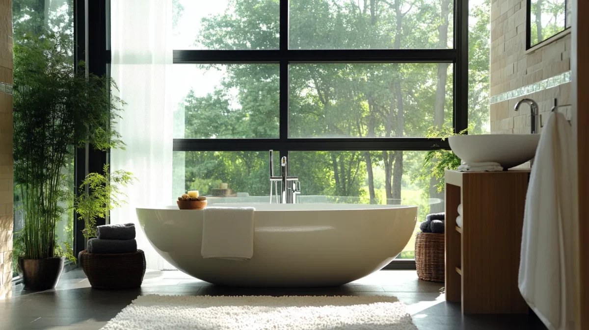 zen inspired bathroom remodel idea for old house