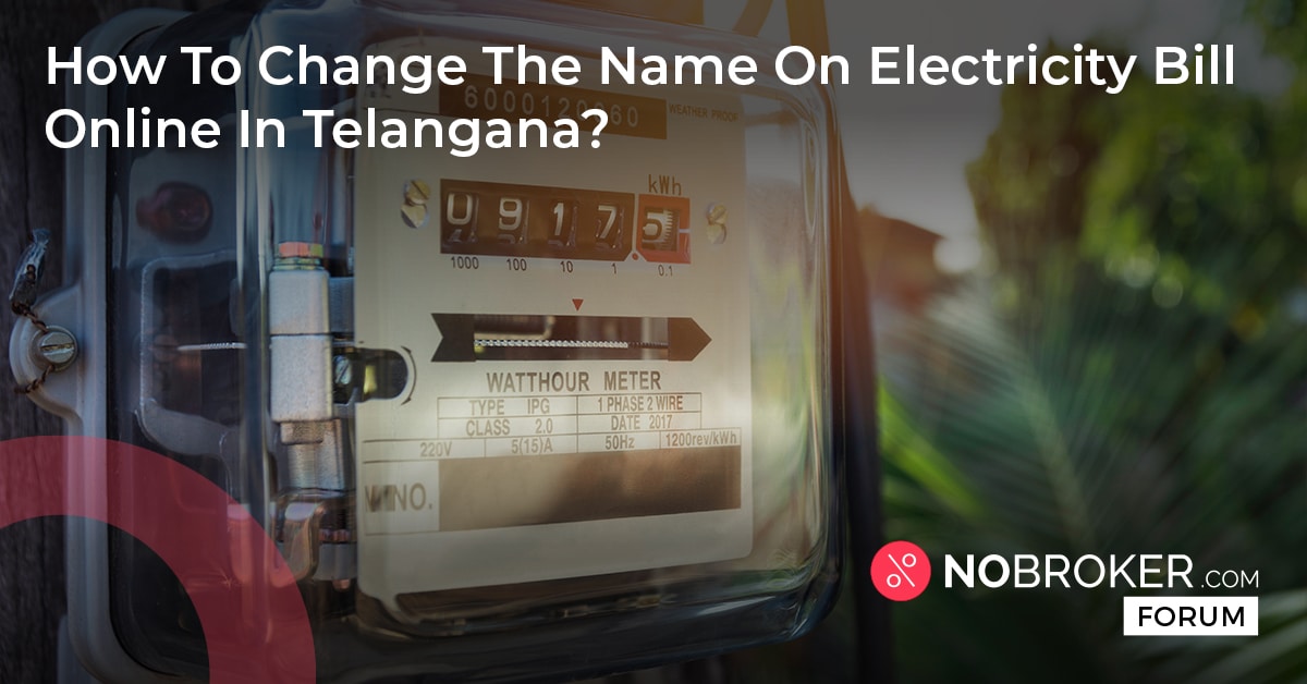 How To Change Name In Electricity Bill Online Telangana