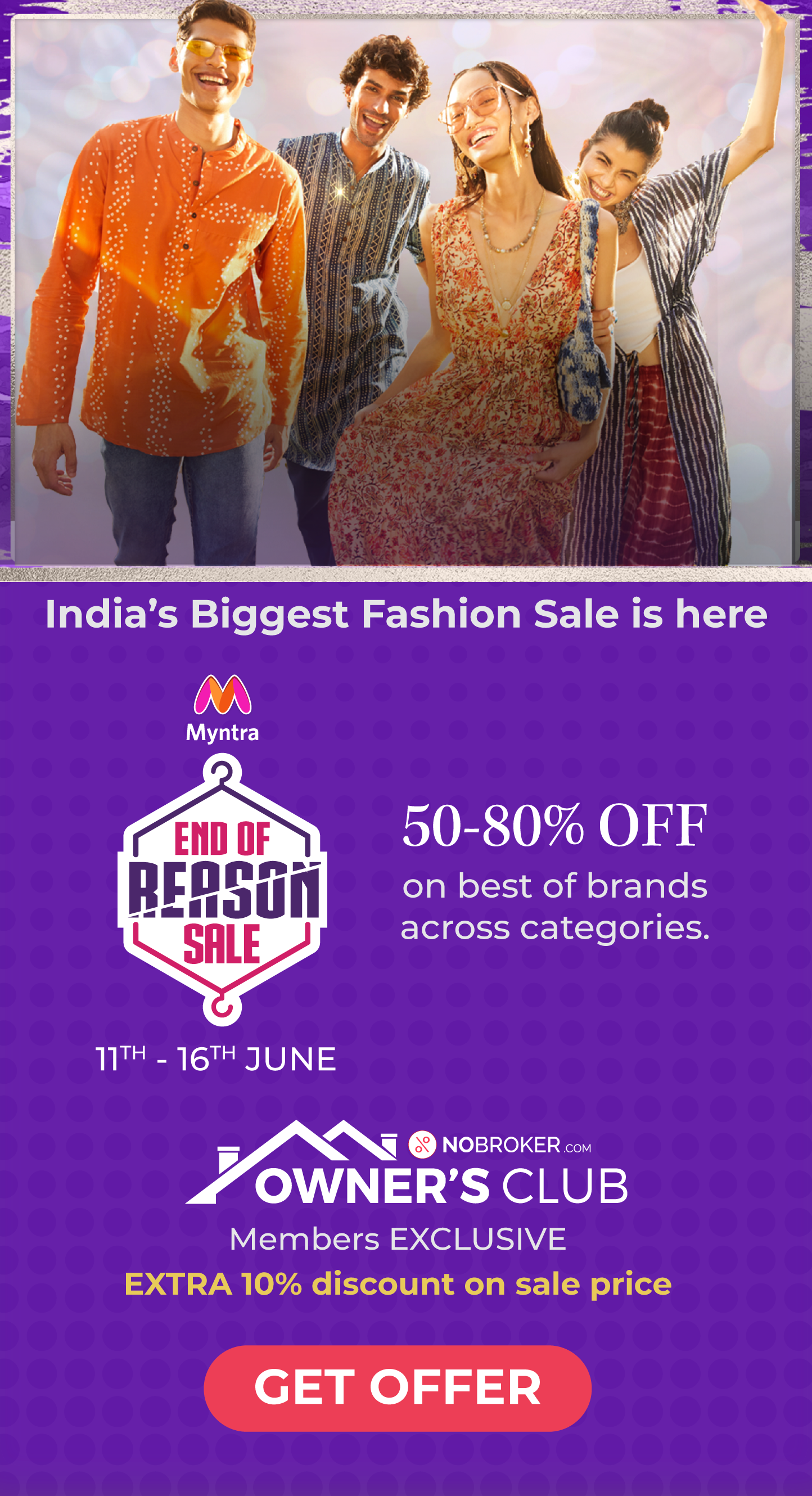 Here are the top deals from the 16th edition of Myntra EORS that you simply  cannot miss - Times of India